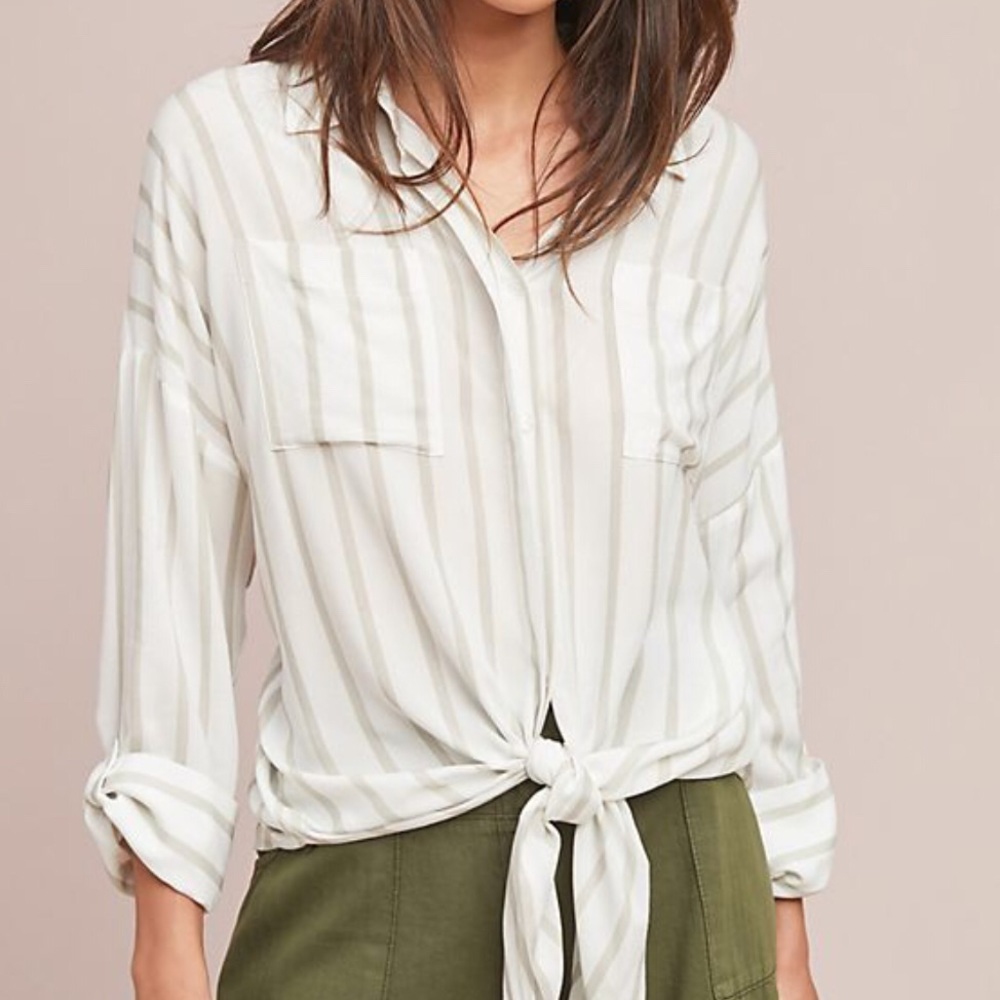 Anthropologie Breezy Button Down